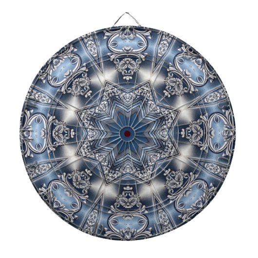 Blaue Dekorative Dartscheibe (vorne)