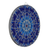 Blaue Dekorative Dartscheibe (Vorderseite Links)