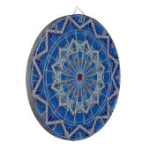 Blaue Dekorative Dartscheibe (Vorderseite Links)