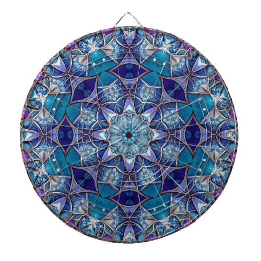 Blaue Dekorative Dartscheibe (vorne)