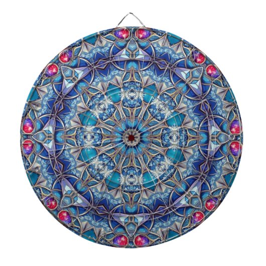Blaue Dekorative Dartscheibe (vorne)