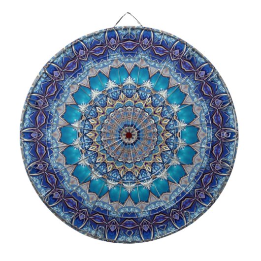 Blaue Dekorative Dartscheibe (vorne)