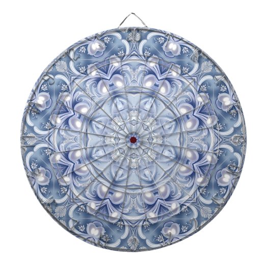 Blaue Dekorative Dartscheibe (vorne)