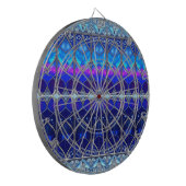 Blaue Dekorative Dartscheibe (Vorderseite Links)