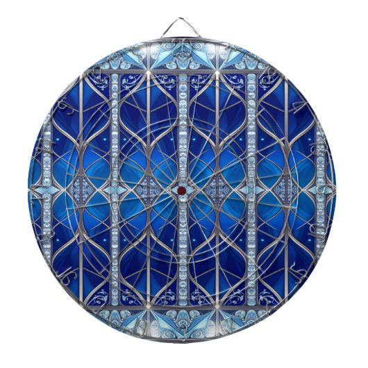 Blaue Dekorative Dartscheibe (vorne)