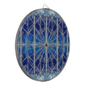 Blaue Dekorative Dartscheibe (Vorderseite Links)