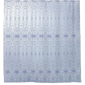 Blaue Dekorative Duschvorhang (Vorderseite)