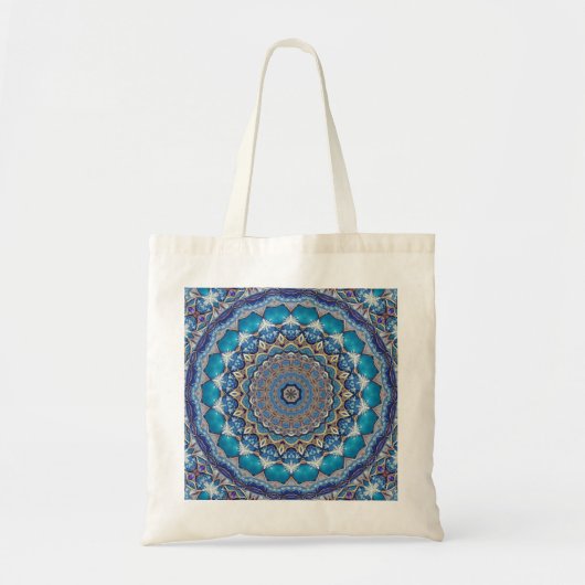 Blaue Dekorative Feiertags-Tasche Tragetasche (Vorne)