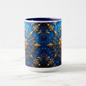 Blaue dekorative Feiertags-Tasse Tasse (Zentrum)