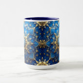 Blaue Dekorative Feiertags-Tasse Tasse (Zentrum)
