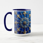 Blaue Dekorative Feiertags-Tasse Tasse (Links)