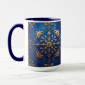 Blaue Dekorative Feiertags-Tasse Tasse (Links)