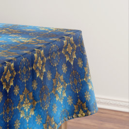 Blaue Dekorative Feiertags-Tischdecke Tischdecke