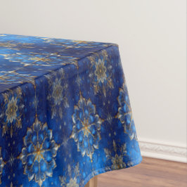 Blaue Dekorative Feiertags-Tischdecke Tischdecke