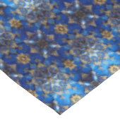 Blaue Dekorative Feiertags-Tischdecke Tischdecke (Schrägansicht)