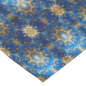 Blaue Dekorative Feiertags-Tischdecke Tischdecke (Schrägansicht)