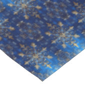 Blaue Dekorative Feiertags-Tischdecke Tischdecke (Schrägansicht)