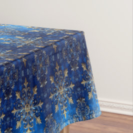 Blaue Dekorative Feiertags-Tischdecke Tischdecke