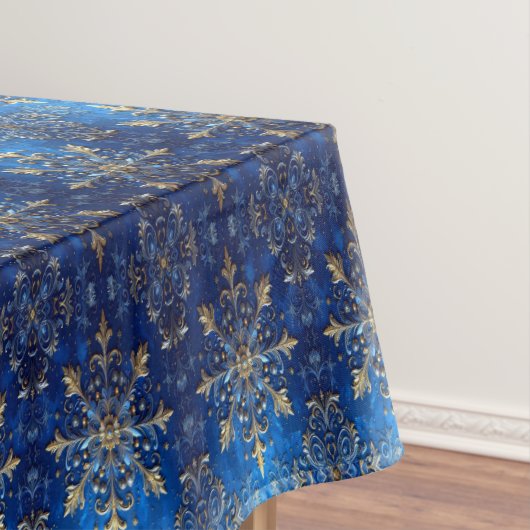 Blaue Dekorative Feiertags-Tischdecke Tischdecke (Beispiel)