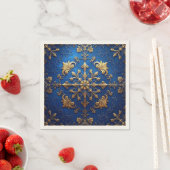 Blaue Dekorative Feiertagsserviette Serviette (Beispiel)