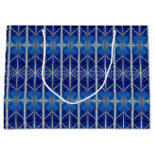 Blaue Dekorative Geschenktüte (Vorderseite)