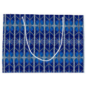 Blaue Dekorative Geschenktüte (Rückseite)