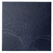 Blaue dekorative Keramik Fliese (Vorderseite)