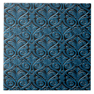Blaue dekorative Keramik Tile Fliese