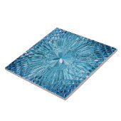 Blaue dekorative Keramik Tile Fliese (Seite)