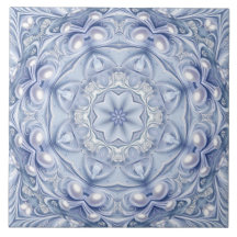 Blaue dekorative Keramikfliese