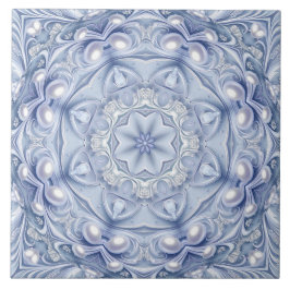 Blaue dekorative Keramikfliese