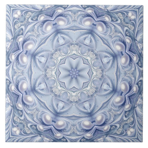 Blaue dekorative Keramikfliese