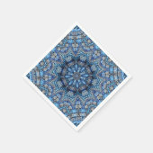 Blaue Dekorative Weihnachts-Feiertagsserviette Serviette (Ecke)