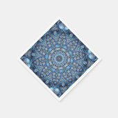 Blaue Dekorative Weihnachts-Feiertagsserviette Serviette (Ecke)