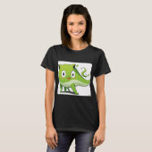 Blaue Delfin Cichlide T-Shirt (Vorne ganz)