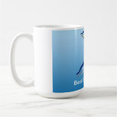 Blaue Delphin-beste Freunde für immer Kaffeetasse (Links)