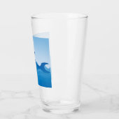 Blaue Delphin Glas (Links)