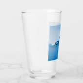 Blaue Delphin Glas (Rechts)