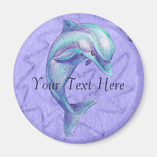 Blaue Delphin-Magneten Magnet