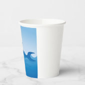 Blaue Delphin Pappbecher (Links)