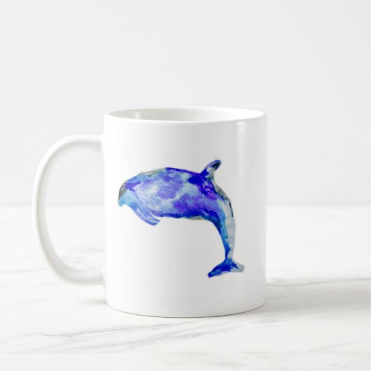 Blaue Delphin-Tasse Kaffeetasse (Links)