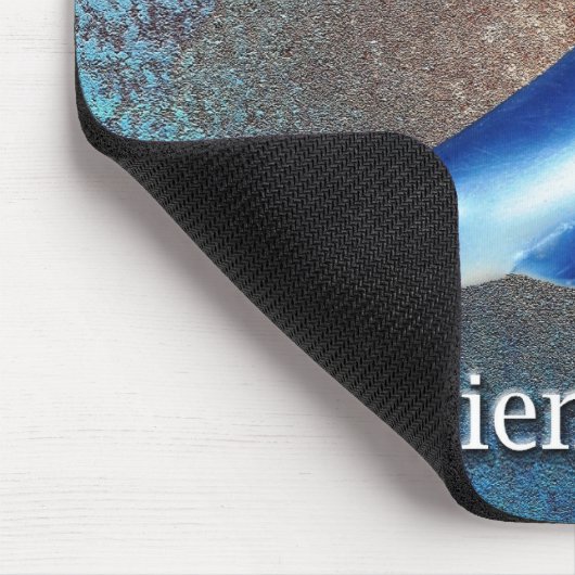 Blaue Delphine Die besten Freunde für immer Mousepad (Ecke)