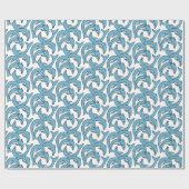 Blaue Delphine, die Thunder_Cove umkreisen Geschenkpapier (Flach)