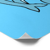 Blaue Delphine, die Thunder_Cove umkreisen Poster (Ecke)