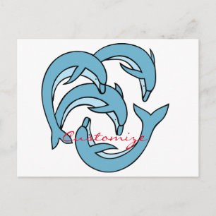 Blaue Delphine, die Thunder_Cove umkreisen Postkarte