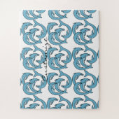 Blaue Delphine, die Thunder_Cove umkreisen Puzzle (Vertikal)