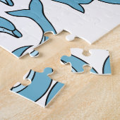 Blaue Delphine, die Thunder_Cove umkreisen Puzzle (Seite)