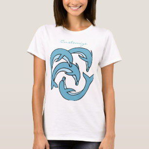 Blaue Delphine, die Thunder_Cove umkreisen T-Shirt