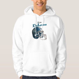 Blaue Delphine Hoodie