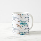 Blaue Delphine Kaffeetasse (VorderseiteRechts)